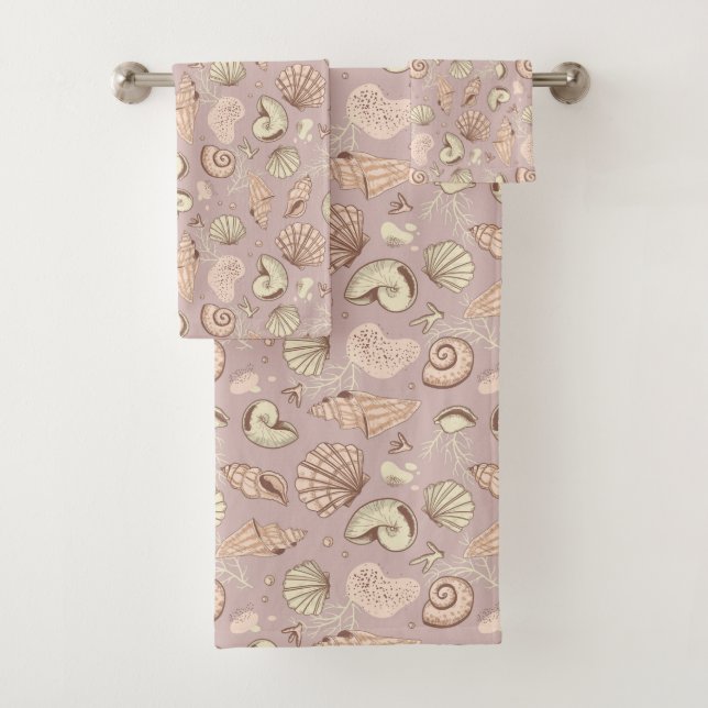 Seashells  bath towel set (Insitu)