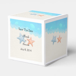 Seashells Beach Save The Date Favor Box