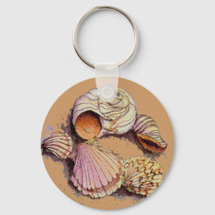 SEASHELLS by SHARON SHARPE Keychain