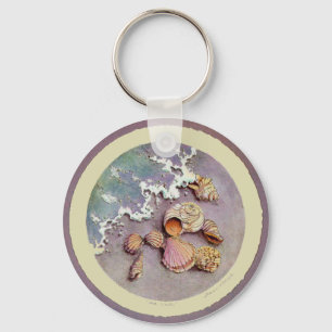 SEASHELLS by the SEA by SHARON SHARPE Keychain