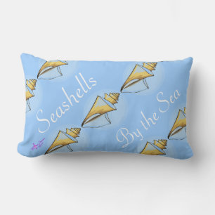 Seashells by the Sea Lumbar Decorative Pillow