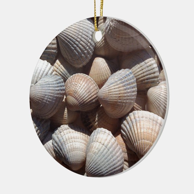 Seashells Ceramic Ornament (Left)