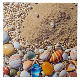 Seashells Ceramic Tile