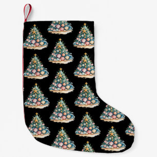SeaShells Christmas Tree Ocean Water Starfish  Small Christmas Stocking