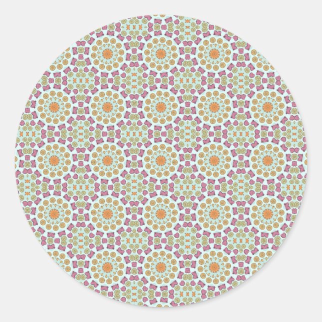 Seashells Classic Round Sticker (Front)
