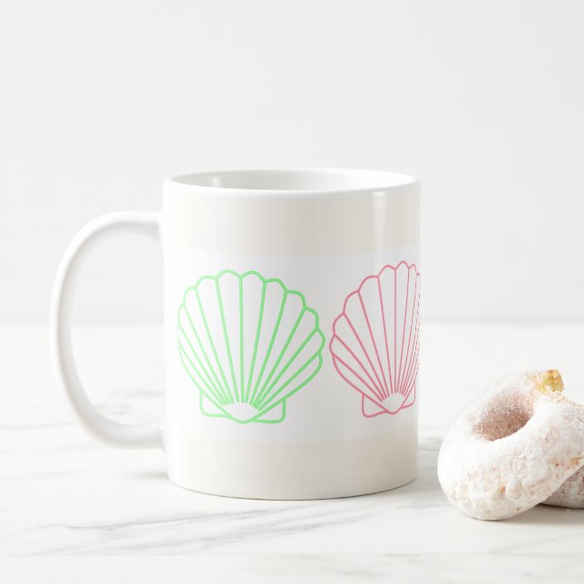 Seashells Coffee Mug (With Donut)