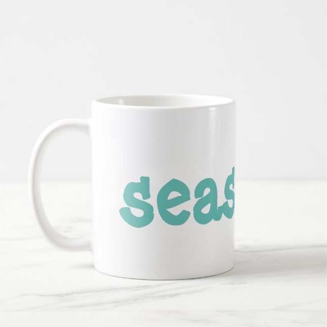 seashells coffee mug (Left)