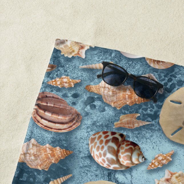 Seashells Collection  Beach Towel (In Situ)
