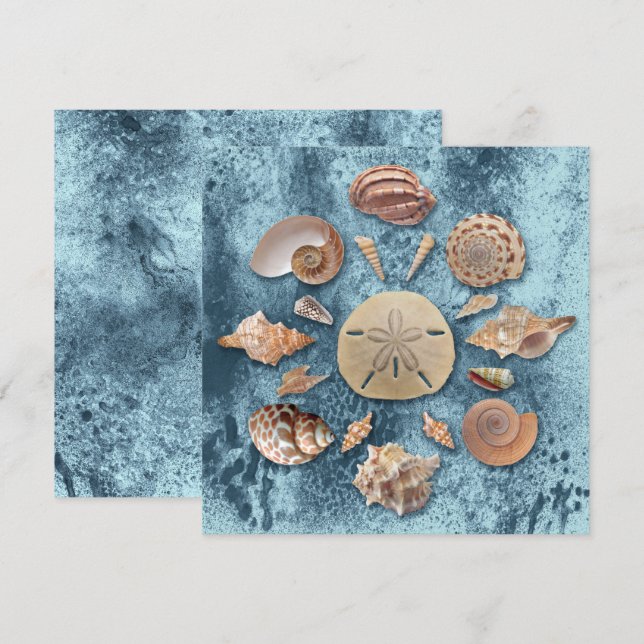 Seashells Collection Mandala Card (Front/Back)