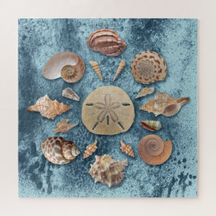 Seashells Collection Mandala Jigsaw Puzzle