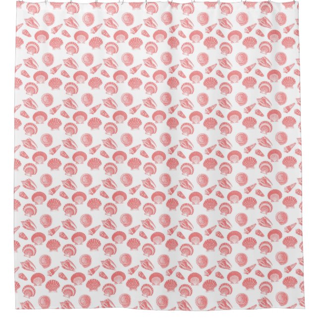 Seashells - coral pink and white (Front)