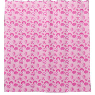 Seashells - Fuchsia pink and white