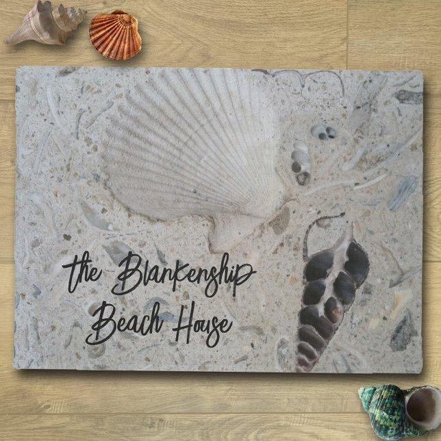 Seashells in Concrete Custom Beach House Doormat (Creator Uploaded)