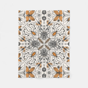 Seashells in Viva Magenta- Color of the Year 2023 Fleece Blanket