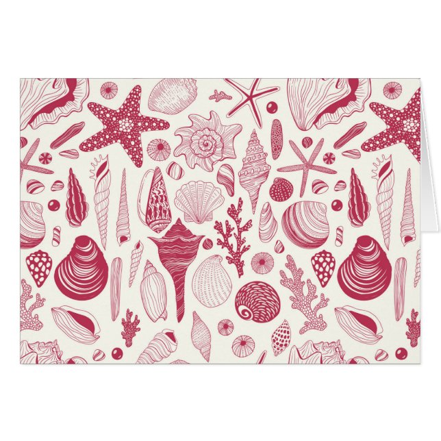 Seashells in Viva Magenta- Colour of the Year 2023 (Front Horizontal)