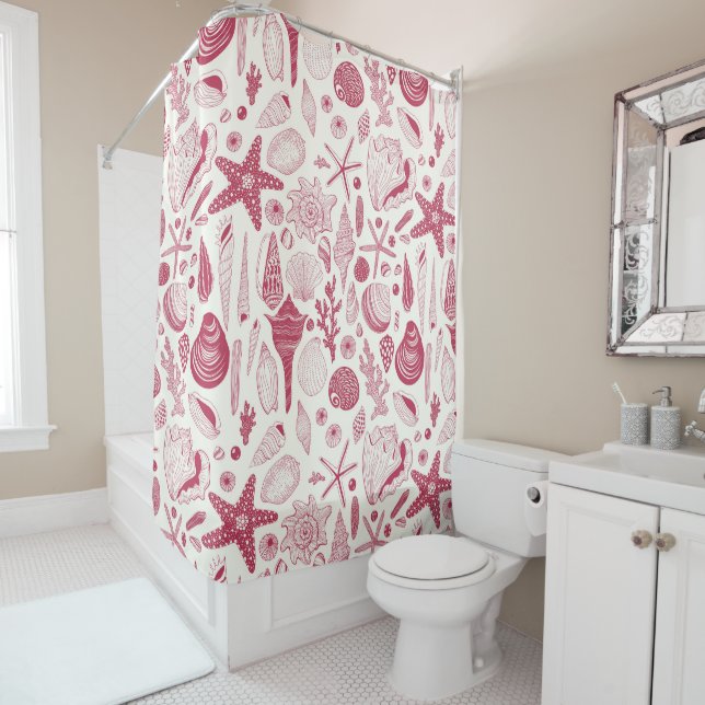 Seashells in Viva Magenta- Colour of the Year 2023 (In Situ)