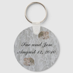 SeaShells & Lace Keychain