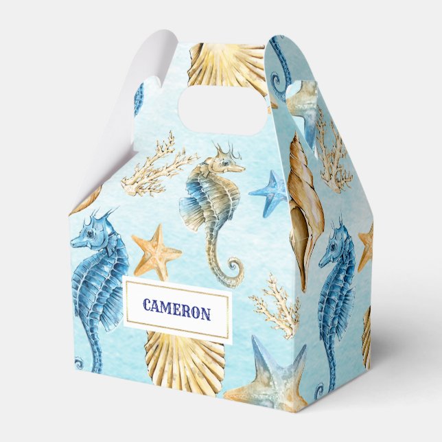 Seashells Motif Beach Mariage Ballotins (Verso)