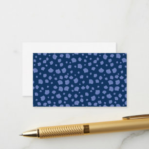 Seashells Navy Blue Beach Conch Collector Summer Enclosure Card