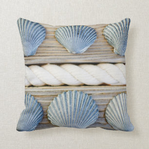 Seashells New York City Throw Pillow