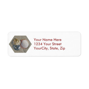 Seashells on the Beach Address Label