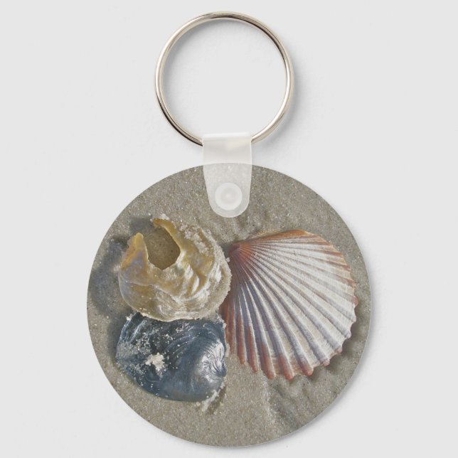 Seashells on the Beach Coordinating Items Keychain (Front)