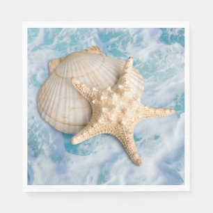 Seashells On The Beach Napkin