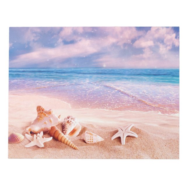 Seashells on the Sea Beach Notepad (Front)