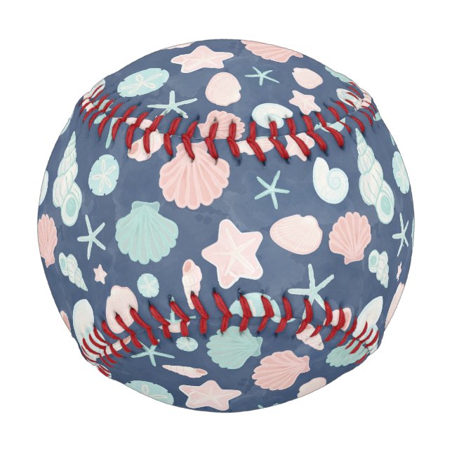 seashells pattern baseball (Front)