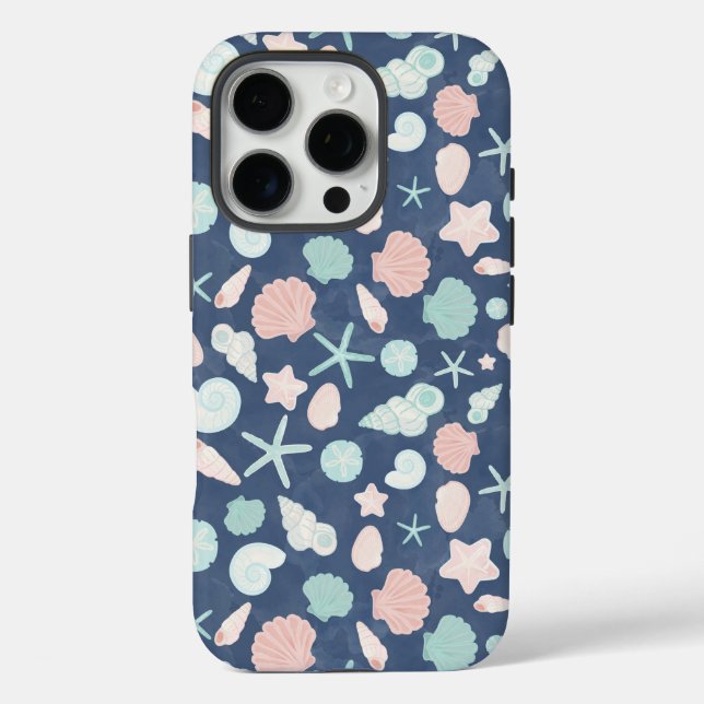 seashells pattern Case-Mate iPhone case (Back)