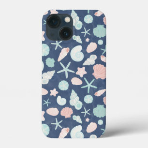 seashells pattern iPhone 13 mini case