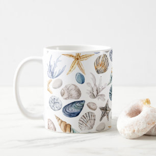 seashells Pattern Coffee Mug