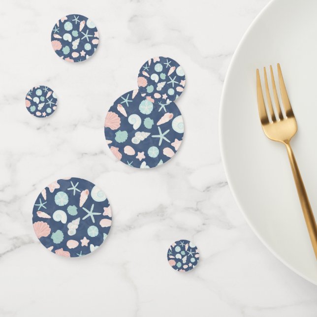 seashells pattern confetti (Group)