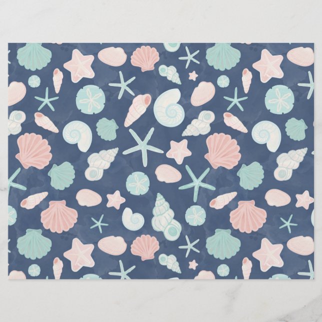 seashells pattern flyer (Front)