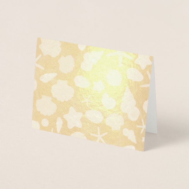 seashells pattern foil card (Front)