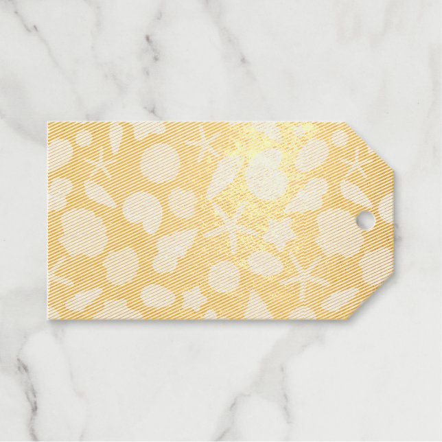 seashells pattern gift tags (Front (Horizontal))