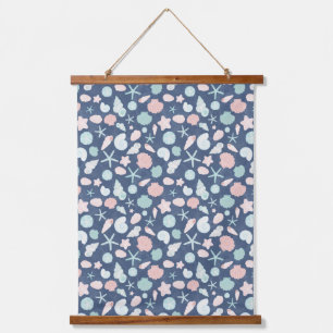 seashells pattern hanging tapestry