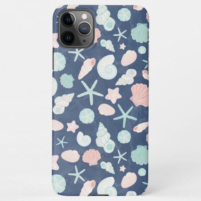 seashells pattern iPhone case (Back)