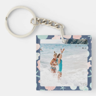 seashells pattern keychain