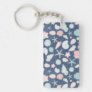 seashells pattern keychain