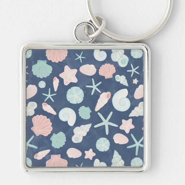 seashells pattern keychain (Front)