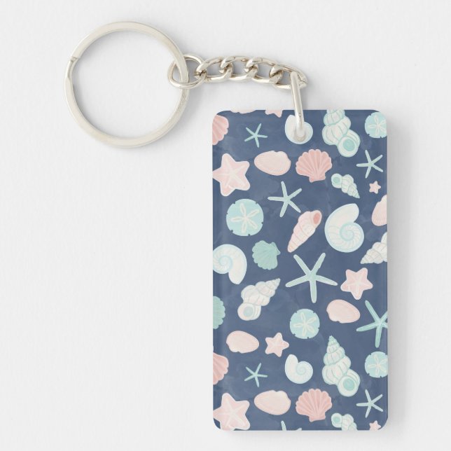 seashells pattern keychain (Front)