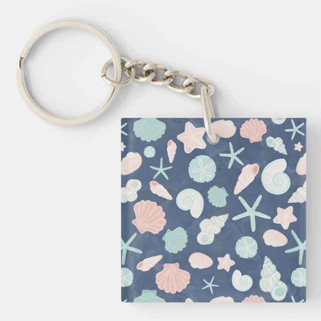seashells pattern keychain (Front)