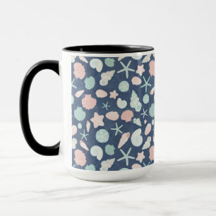 seashells pattern mug