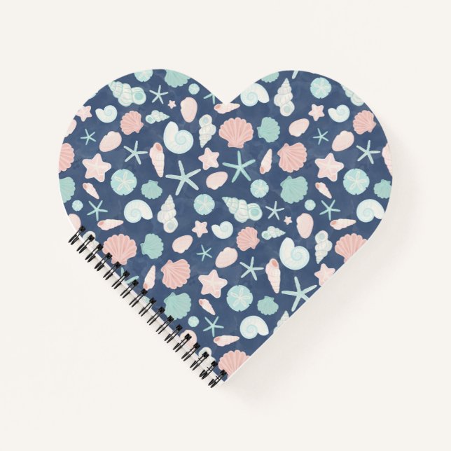 seashells pattern notebook (Front)