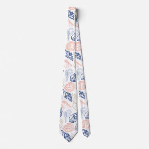 Seashells Pattern Tie
