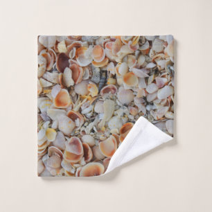 Seashells Pattern Wash Cloth