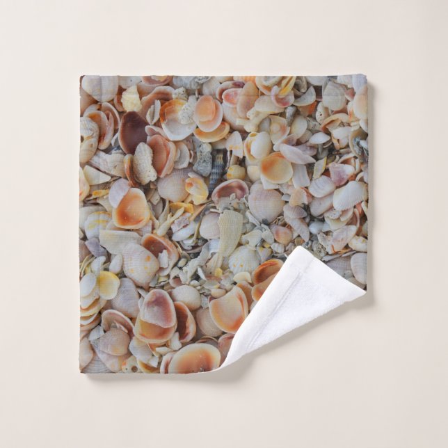 Seashells Pattern Wash Cloth (Wash Cloth)