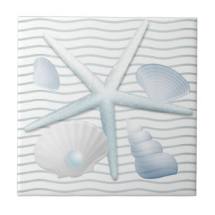 Seashells & Pearls Tile