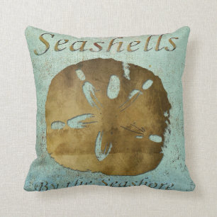 Seashells Pillow, Copyright Karen J Williams Throw Pillow